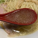 塩中華そば おかだ - 塩スープ⁽⁽ૢ(⁎❝ົཽω❝ົཽ⁎)✧