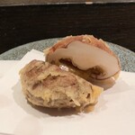 天ぷら岡本 - 天ぷら岡本(新潟県産八色椎茸)