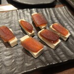 四ツ谷 つなぐ - 奈良漬クリチー、酒すすむ