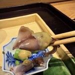 京味 もと井 - ホタルイカとスナップエンドウ酢味噌和え