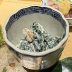 京味 もと井 - 春菊とクルミの白和え