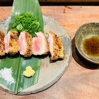 吾一 西天満店 - もも肉のたたき＆ポン酢