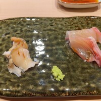 鮨 いつつ - つぶ貝とイサキ