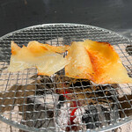 神楽坂 囲炉裏焼肉 祇園 - エイヒレ