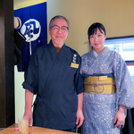 神楽坂 囲炉裏焼肉 祇園 - 加藤料理長と飛鳥女将