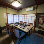 神楽坂 囲炉裏焼肉 祇園 - 2階6名個室