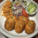 せいもん払い - この日の海鮮ゴロゴロコロッケ。