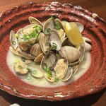 せいもん払い - アサリバター。フルサイズ。ここのアサリはしっかり砂抜きされているからシャリッとしたことまだないです。