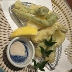 せいもん払い - 春の野菜天