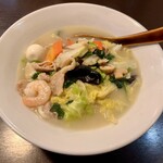 紅満園 - 五目塩味ラーメン