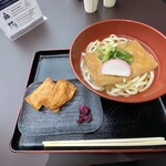 銀座 木屋 - きつねうどんといなりセットです。