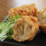 真心食堂 まこまない飯店 - 十勝芋コロッケ２４０円