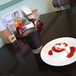 こもれびランチ ④デザート＆⑤アイスコーヒー♪