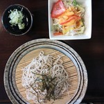 こもれび - かづのそば(ザル、サラダ付)\700