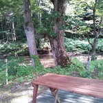 こもれび - 裏手には小川が♪