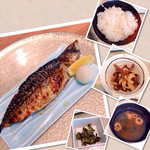 和食バル 音音 - 本日の焼き魚定食 鯖 1000円