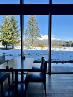 asama dinning - Enjoying the view of Mount Asama