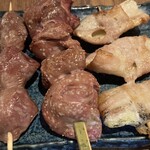 泉 - 焼き串7種盛りのうち3点