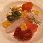 Wine Bar Ke Qoo - コース①アミューズ ヴァリエ。