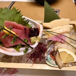 せんざん - あわび入り刺身盛り合わせ