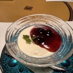 せんざん - ブルベリーチーズケーキ