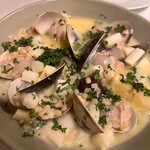 シェ・トト - はまぐりとホワイトアスパラ蒸し