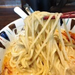 七志 - 【限定】白い担々麺、麺リフトアップ