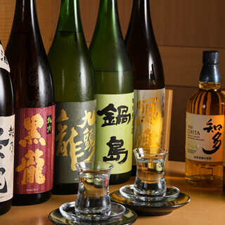 季節限定の日本酒が豊富。国産にこだわったドリンク