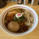 金木犀 - 醤油＋ワンタン＋味玉1500円