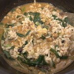 スープカレー カジュ - 残り少なくなったら混ぜ混ぜ！