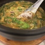 スープカレー カジュ - ご飯をドボン！