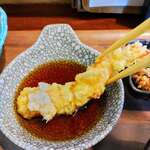 よりみち食堂 - 海老の天ぷら（アップ）