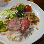 キッチン ブルー グローブ - 最後のワンプレートへ