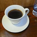 キッチン ブルー グローブ - ホットコーヒーのアップ