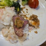 キッチン ブルー グローブ - 最後のローストビーフ、ポワレはひと口