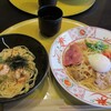 先斗入ル - 九条ねぎと海老のたらこバター＆京のもち豚と京野菜の具だくさん醤油バター