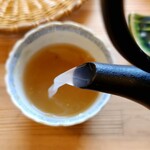 季より - 蕎麦湯
