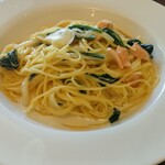 Stagione - 自家製スモークサーモンとほうれん草のクリームソース