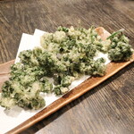 満月 - パセリ天（￥300）。小細工なし、斬新です！