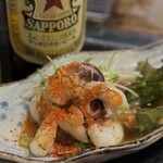 お好み焼きもみじ - 身の締まってプリップリの「イカゲソ」！！！ദ്ദി˙◡･)