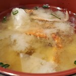 音羽鮨 - にぎり定食ランチ(お味噌汁近景)