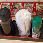 音羽鮨 - 調味料(醤油,山椒)