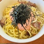 パスタ - たらこベーコンイカしめじ