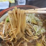 麺屋 鈴 - 焦がし鶏白湯味噌の麺