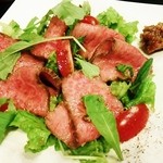 東心斎橋 八束 - 佐賀牛イチボ和風ローストビーフ♪