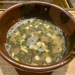 中華蕎麦 とみ田 - スープ割り:事前に海苔入れますかなど聞かれます。