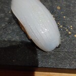 鮨 琥珀 - 甲イカ(すだち)