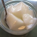 萬来亭 - ランチセットの杏仁豆腐