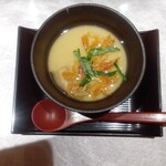 鮨 琥珀 - 茶碗蒸し　桜えび