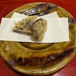 銀座 きた川 - きた川といえば油物　原木椎茸と醤油も手がこんでました。